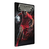 Fußball-Mini-Zwischenablage Mini Klemmbrett (Schrägansicht)