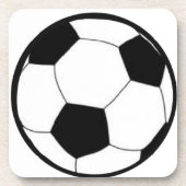 Fußball mit Ball Untersetzer (Vorderseite)