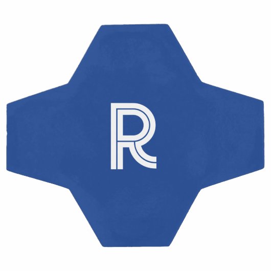 Fußball mit blau (Flach)