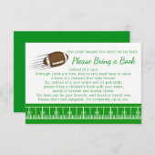 Fußball mit Buchkarten Begleitkarte (Vorne/Hinten)