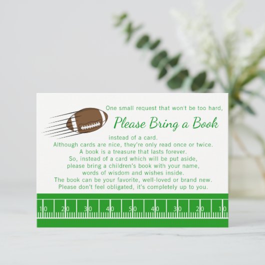 Fußball mit Buchkarten Begleitkarte (Stehend Vorderseite)