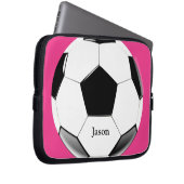 Fußball mit dem Namen Laptop Electronics Bag Laptopschutzhülle (Vorne Rechts)