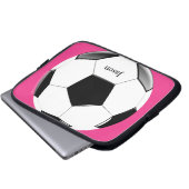 Fußball mit dem Namen Laptop Electronics Bag Laptopschutzhülle (Vorne Knopf)