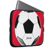 Fußball mit dem Namen Laptop Electronics Bag Laptopschutzhülle (Vorne Rechts)