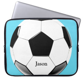 Fußball mit dem Namen Laptop Electronics Bag Laptopschutzhülle