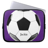 Fußball mit dem Namen Laptop Electronics Bag Laptopschutzhülle (Vorderseite)