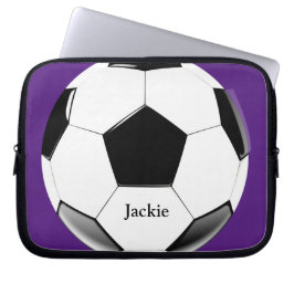 Fußball mit dem Namen Laptop Electronics Bag Laptopschutzhülle