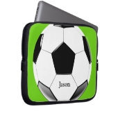 Fußball mit dem Namen Laptop Electronics Bag Laptopschutzhülle (Vorne Rechts)