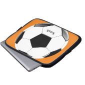Fußball mit dem Namen Laptop Electronics Bag Laptopschutzhülle (Vorne Knopf)