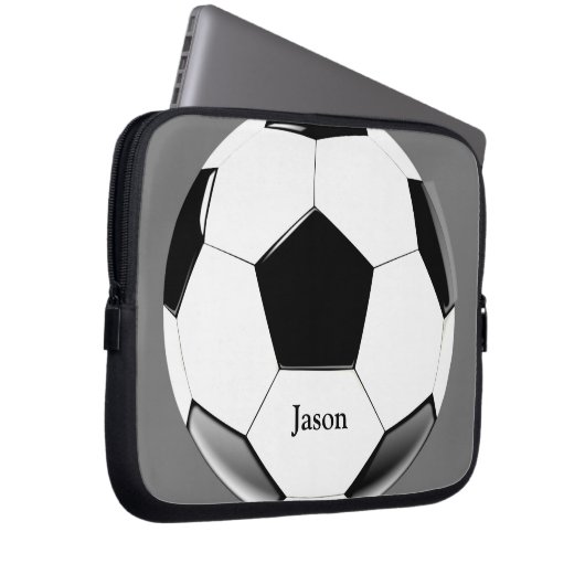 Fußball mit dem Namen Laptop Electronics Bag Laptopschutzhülle (Vorne Rechts)
