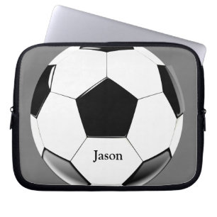 Fußball mit dem Namen Laptop Electronics Bag Laptopschutzhülle