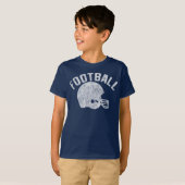 Fußball mit Helm T-Shirt (Vorne ganz)