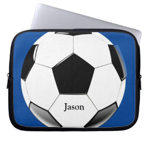 Fußball mit Namen Laptop Elektronik-Tasche Laptopschutzhülle
