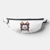 Fußball mit rosa Schleife Vintage Bauchtasche (Ablage )