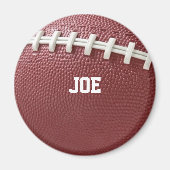 Fußball mit Schnürsenkeln Personalisiert aussehen Magnet (Vorne)