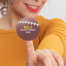 Fußball mit Schnürsenkeln Personalisiert aussehen Runder Aufkleber