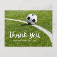 Fußball mit vielen Dank für alles, was Sie tun auf