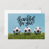 Fußball mit Wort Danke für Coach Fan (Vorne/Hinten)