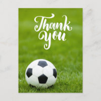 Fußball mit Wort Danke