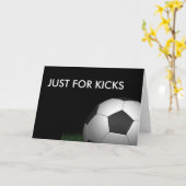 FUSSBALL-MITTEILUNGSKARTEN KARTE (Gelbe Blume)