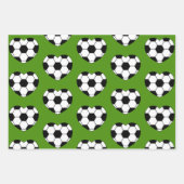 Fußball-Mittelball Rosa Bow Geschenkpapier Set (Vorderseite 2)