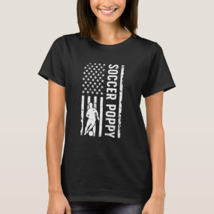 Fußball-Mohnblume Opfermohn eines Fußballspielers T-Shirt