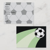 Fußball - mollig visitenkarte (Vorne/Hinten)