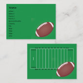 Fußball - mollig visitenkarte (Vorne/Hinten)