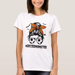 Fußball-Momster für Frauen Halloween-Mutter Unorde T-Shirt