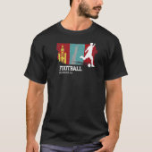 Fußball Mongolische Flaggenfußballmannschaft Fußba T-Shirt (Vorderseite)