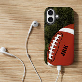 Fußball-Monogramm iPhone 16 Hülle