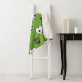 Fußball-Monogramm-Name-Decke – Buchstabe E Sherpadecke (Beispiel)