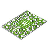 Fußball-Monogramm-Notebook Notizblock (Linke Seite)