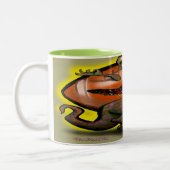 Fußball-Monster Zwei-Tone-Tasse Zweifarbige Tasse (Links)