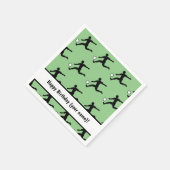 Fußball-Motiv mit Fußballern - Fun Boys / Men's Serviette (Ecke)