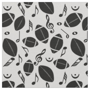 Fußball-Musiknoten Stoff