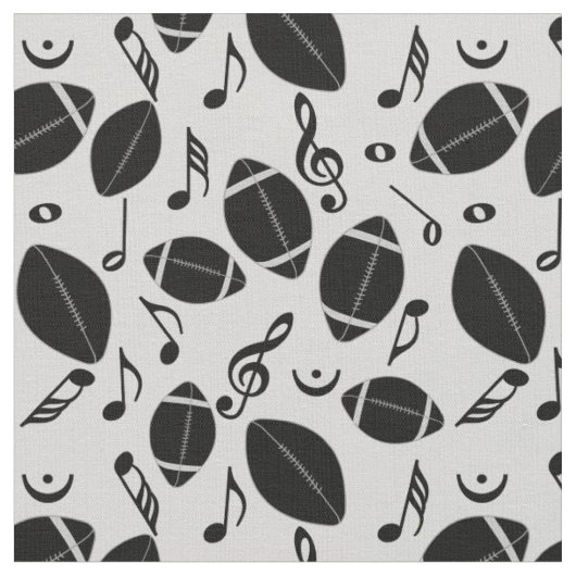 Fußball-Musiknoten Stoff (Nahaufnahme)