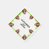 Fußball Muster 1. Jahr Ab Geburtstag Papa Serviette (Ecke)