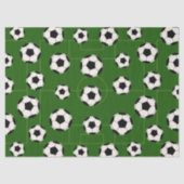 Fußball-Muster auf Party-Papiertaschentuch Seidenpapier (Vorderseite)