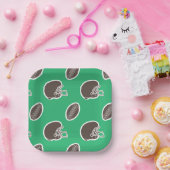 Fußball-Muster Geburtstagspapier-Teller Pappteller (Party)