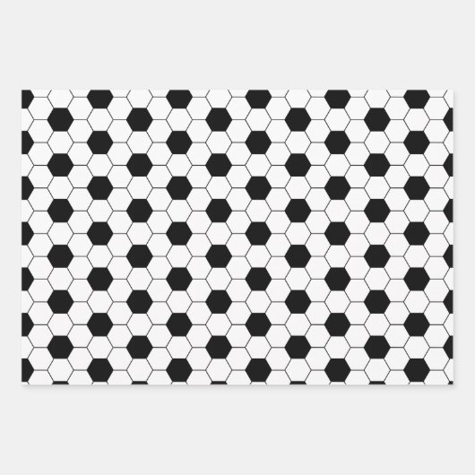 Fußball-Muster Geschenkpapier Set (Vorderseite 3)