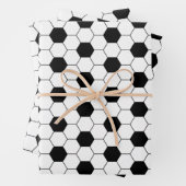 Fußball-Muster Geschenkpapier Set (Beispiel)