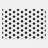 Fußball-Muster Geschenkpapier Set (Vorderseite)
