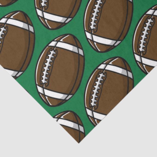 Fußball Muster Green Sports Player Team Spielfan Seidenpapier (Ausschnitt)