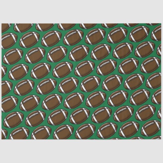 Fußball Muster Green Sports Player Team Spielfan Seidenpapier (Vorderseite)