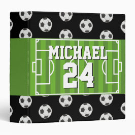 Fußball-Muster Name Jersey Sports 3,8 Cm Ordner
