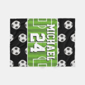 Fußball-Muster Name Jersey Sports Fleecedecke (Vorderseite (Horizontal))