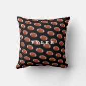 Fußball-Muster, personalisieren Sie den feinen Nam Kissen (Rückseite)