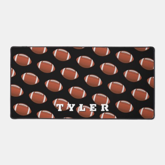 Fußball-Muster, personalisieren Sie den feinen Nam Schreibtischunterlage (Vorderseite)