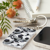 Fußball-Muster Schlüsselanhänger (Vorderseite rechts)